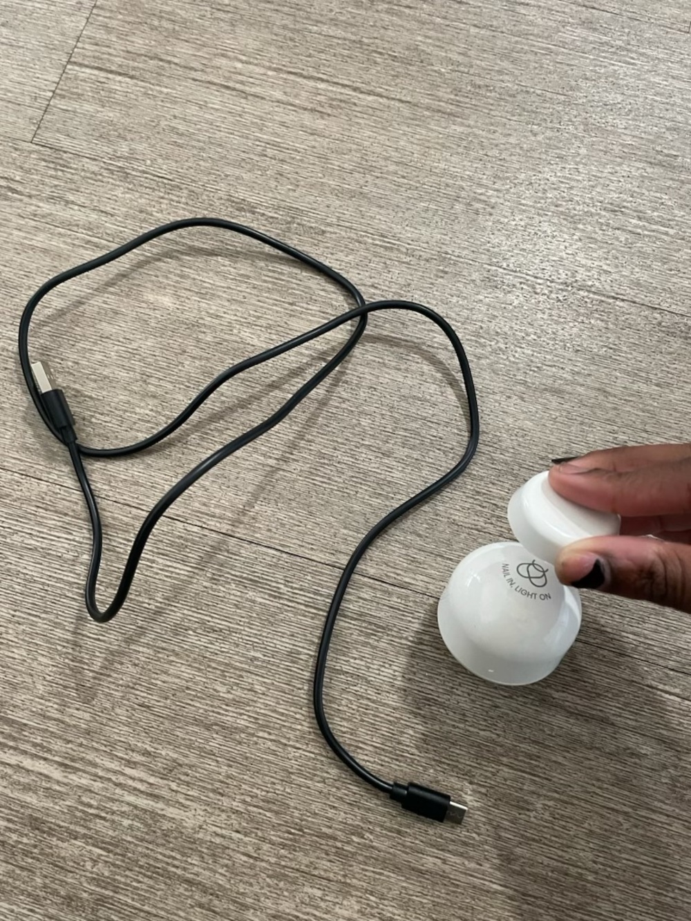 Portable White LED Nail Lamp | USB-Powered Mini Nail Dryer